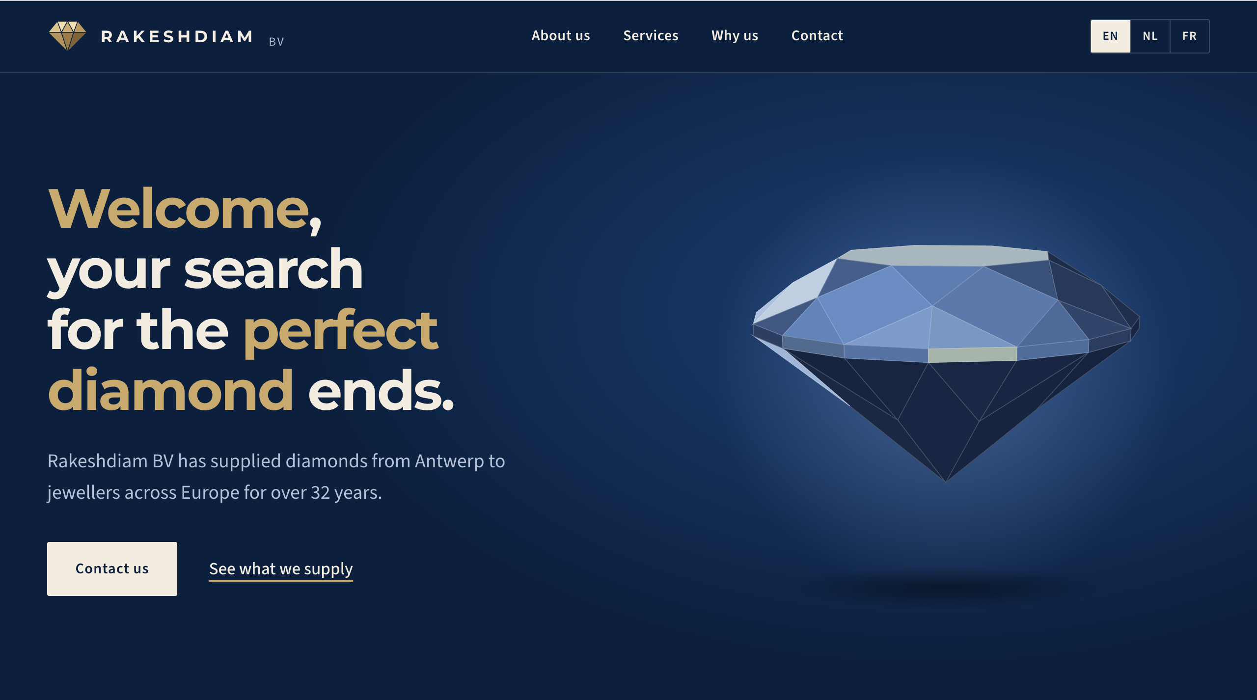 RAKESHDIAM homepage hero