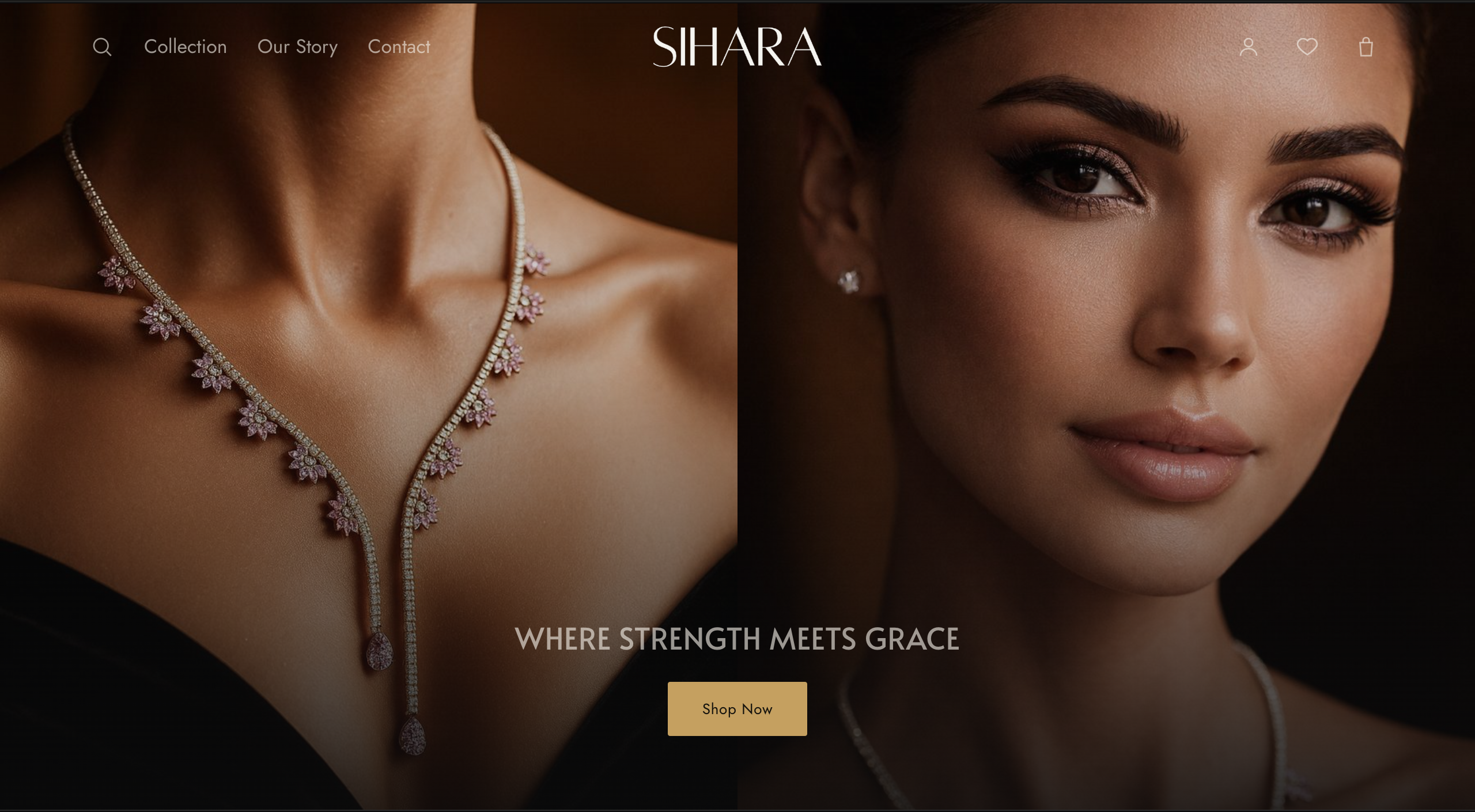 SIHARA homepage hero